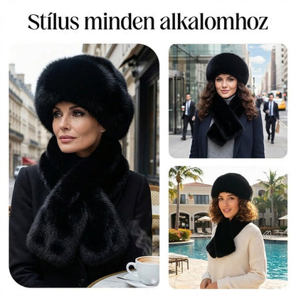 💖 Plüss halászsapka, hogy egész télen melegen tartson + ingyenes, hozzá illő sál