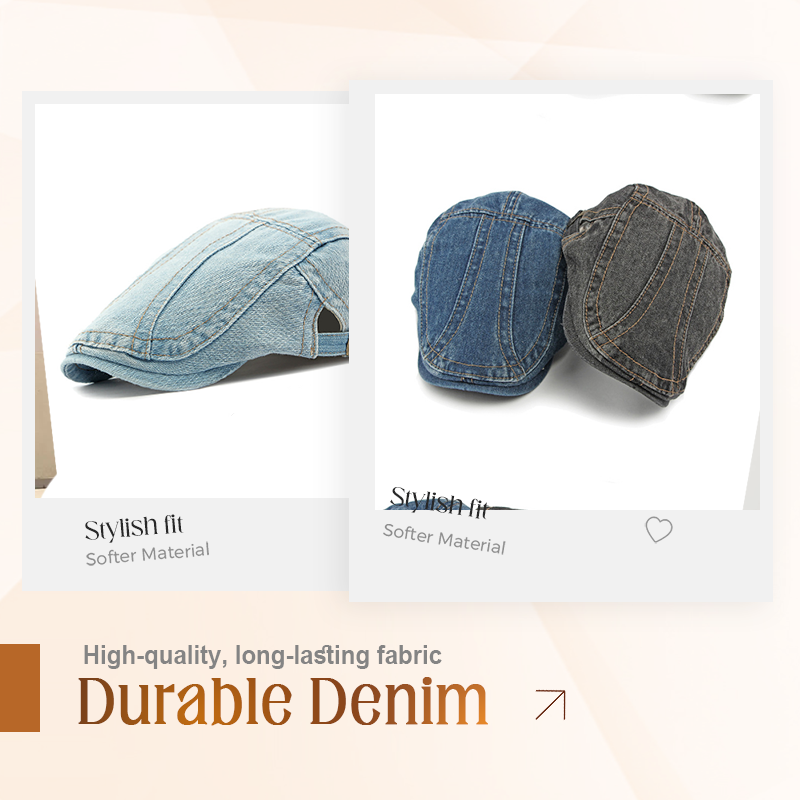 ✨ Retró Elegancia – Unisex Newsboy Sapka! Farmer Anyag, Állítható, Minden Outfithez Passzol 👒