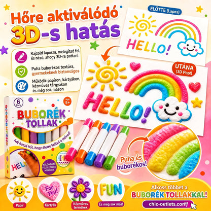 🖌️✨ Varázslatos 3D buborék tollak: Rajzaid most térben kelnek életre 🧒🎨