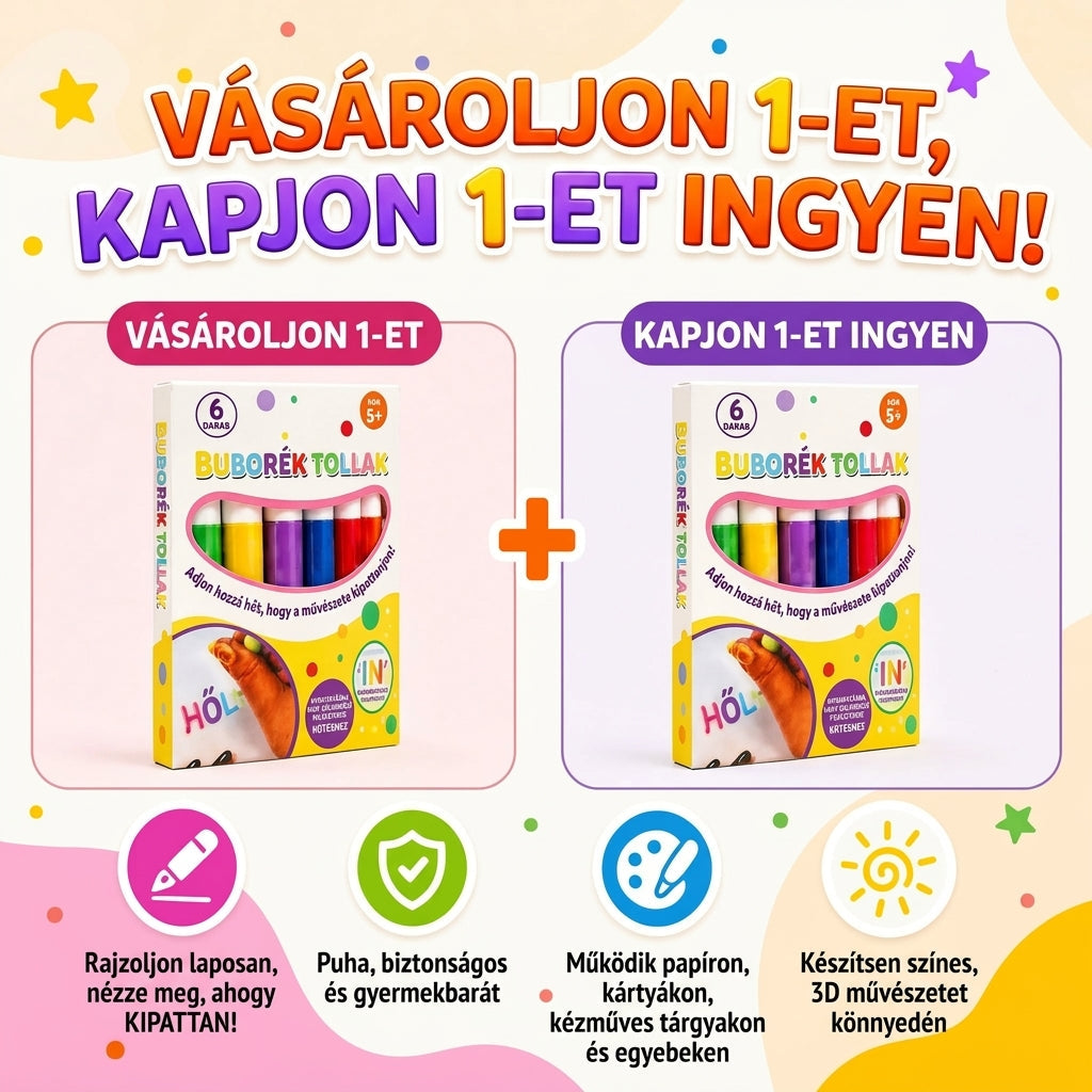 🖌️✨ Varázslatos 3D buborék tollak: Rajzaid most térben kelnek életre 🧒🎨